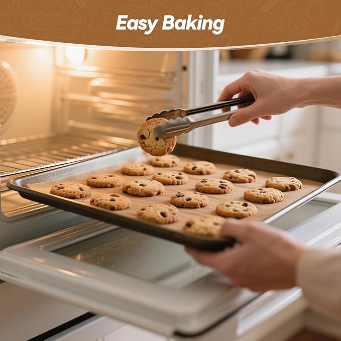 360 Count 9"x 13" Heavy Duty Parchment Paper Sheets for Baking, No-Stick & No-Leak Unbleached Baking Paper, Pre-cut Half Parchment Paper Sheets for Oven, Air Fryer, Microwave - Image 6