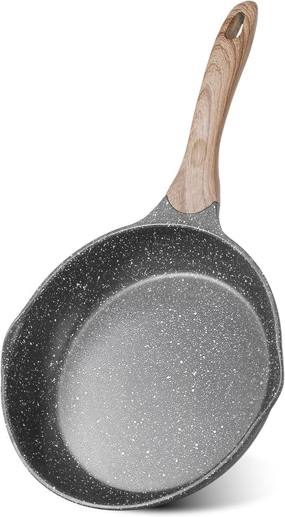 JEETEE 11 Inch Nonstick Frying Pan Stone Coating Cookware, Nonstick Omelette Skillet with Soft Touch Handle, All Stove Induction Compatible by JEETEE