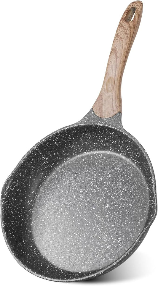 JEETEE 11 Inch Nonstick Frying Pan Stone Coating Cookware, Nonstick Omelette Skillet with Soft Touch Handle, All Stove Induction Compatible by JEETEE