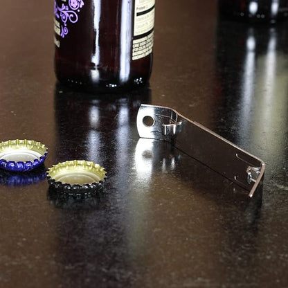 Chef Craft Select Iron Plated Bottle Opener/Can Tapper with Magnet, Pack of 2, 1, Grey - Image 4
