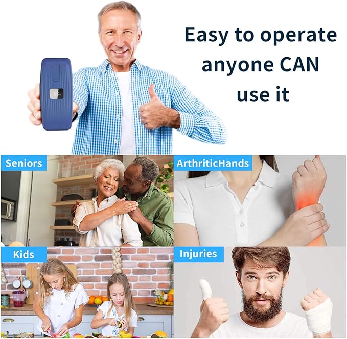 Electric Can Opener – USB Rechargeable with LED Display, Smooth Edge, One-Touch Hands-Free Automatic Can Opener for Seniors & Arthritis, Works on All Can Types, Food-Safe Kitchen Gadgets