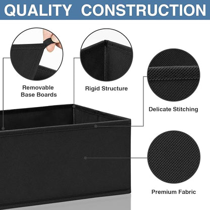 Criusia Drawer Organizer Clothes 12 Pack - Odorless Closet Organizers and Storage for Sock Underwear Bra - Dresser Organizador for Bedroom Organization -Nursery Drawer Divider Trays for Baby Clothes - Image 5