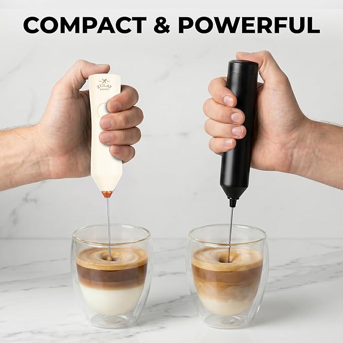 Zulay Kitchen Rechargeable Milk Frother - Dynamic - 3 Speeds, 3 Whisk Attachments, 500 mAh USB Charging, Drink Mixer For Latte, Cappuccino, Matcha, Protein Powder, Coffee Foam - Cream Copper - Image 9