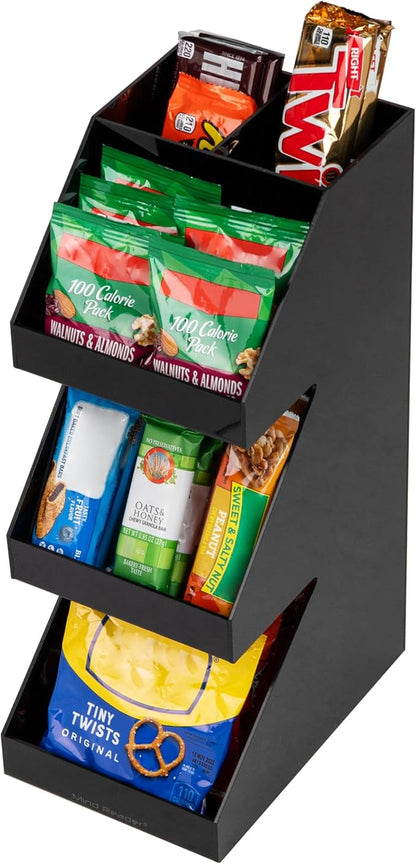 Mind Reader Coffee Tea Utensil and Condiment Station, Countertop Organizer, Coffee Bar, Kitchen, 6"L x 9"W x 16"H, Black - Image 5