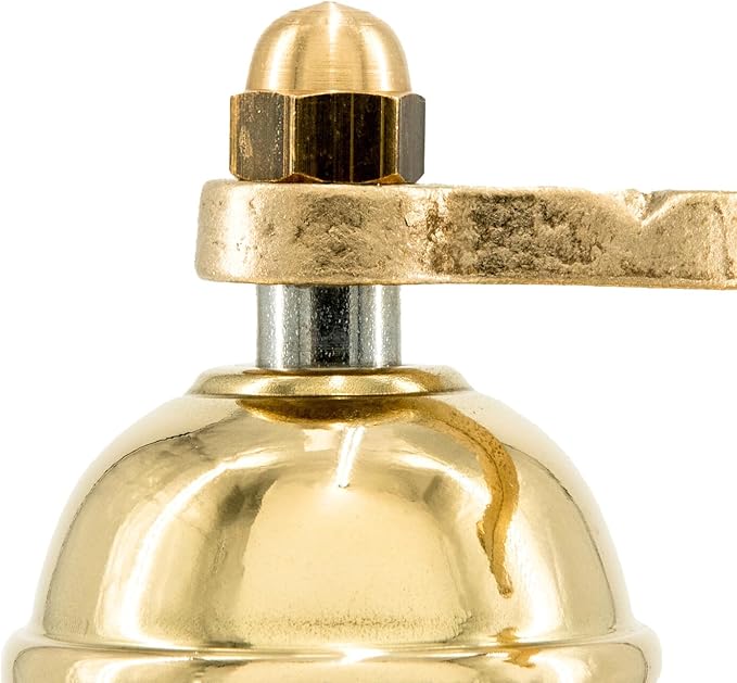 Alexander Home Original Greek Pepper Mill, 9-Inch Brass – European Manual Pepper Grinder Refillable