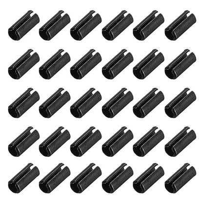 MECCANIXITY 120Pcs Slotted Split Roll Pins 7/50 Inch(3.5mm) Dia. 3/10 Inch(8mm) Length Steel Spring Tension Expansion Dowels for Secure Fastening, Black