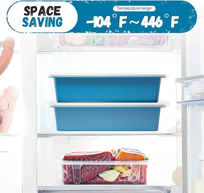 GORCI Silicone Freezer Tray With Lid, 2 Large 4 Cup Large Soup Freezer Molds Container for Meal Prepping, Ice Cube Tray, Perfect for Storing Leftovers, Sauces, Lasagna, 2-Pack - Image 8