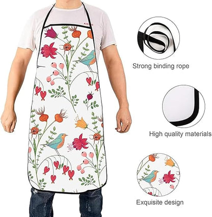 3 Pcs Kitchen Stuff,Kitchen Oven Mitts and Pot Holders Sets with Cooking Kitchen Aprons for Women, Kitchen Accessories Gifts for Women