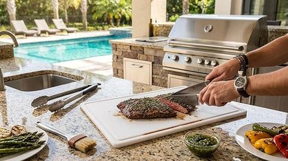 FARBERWARE Extra-Large Plastic Cutting Board, 15x20 Inch Dishwasher-Safe Chopping Board with Juice Groove, Non-Slip Surface, Durable, White - Image 12