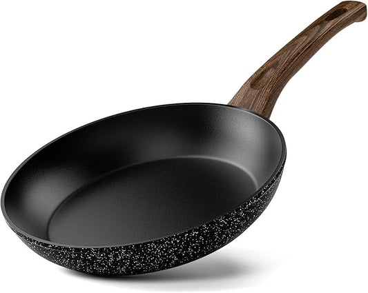 Frying Pan Nonstick - 9.5 Inch Frying Pan,Non Stick Skillet Egg Omelette Pan, Black Nonstick Non Toxic Cooking Pan,Oven Safe, Induction Compatible, PFOA Free by Innerwell