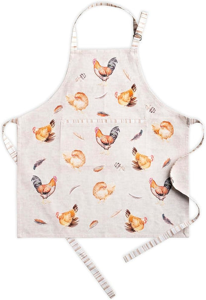 Maison d' Hermine 100% Cotton Apron for women with Pocket Kitchen Chef Apron for Men Cooking Mothers Day Gifts
