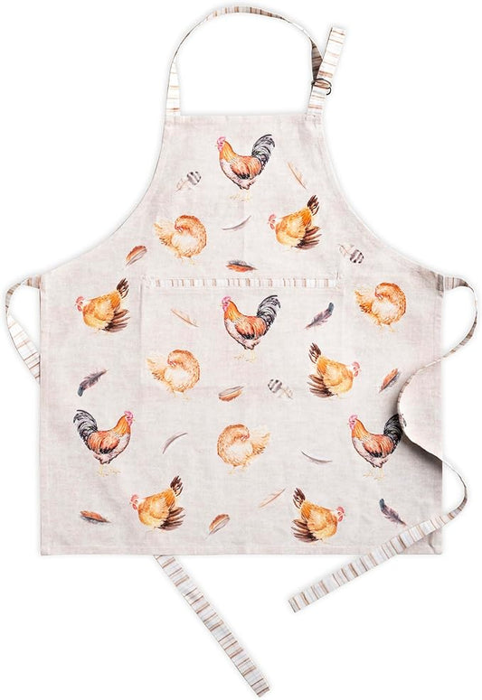 Maison d' Hermine 100% Cotton Apron for women with Pocket Kitchen Chef Apron for Men Cooking Mothers Day Gifts
