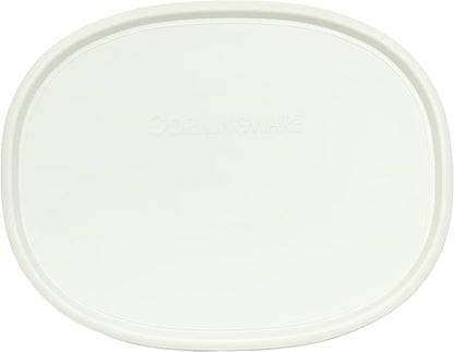 CorningWare FS2 2.5qt/2.35L Oval French White Casserole Dish and F-2-PC Oval French White 2.5qt Plastic Lid