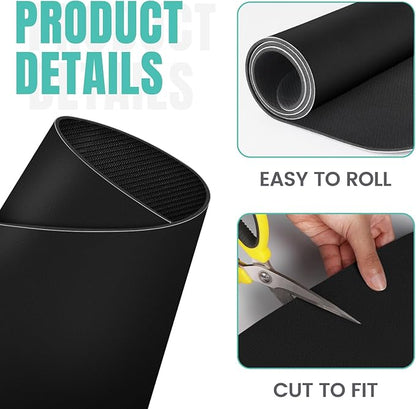 WISELIFE Coffee Mat Super Absorbent Dish Drying Mat Bar Accessories Match with Coffee Machine Large Drying Mats for Kitchen Counter 16" W x 24" L, Black - Image 4