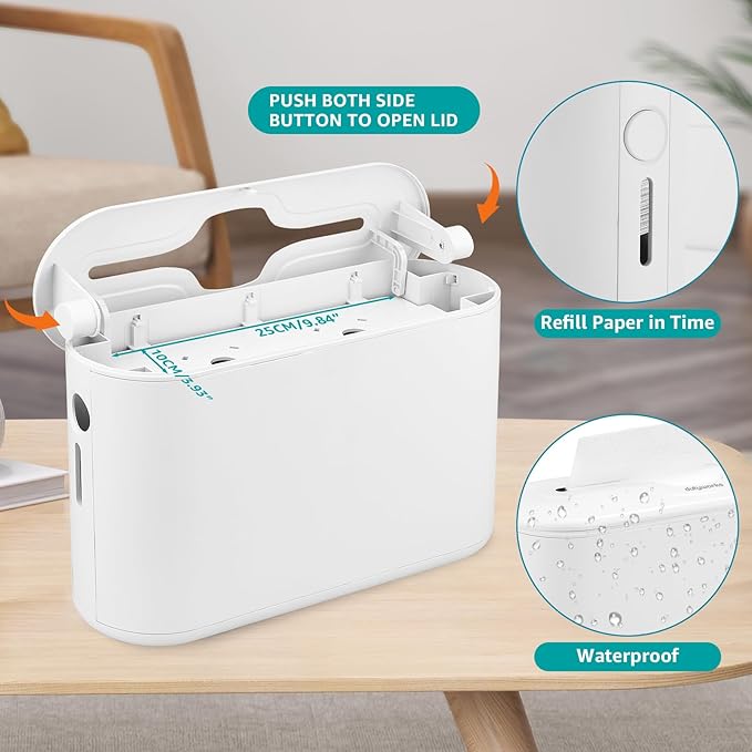 Multifold Paper Towel Dispenser Countertop, Commercial Hand Towel Dispenser for Bathroom Kitchen Home, Trifold/C Fold/Z Fold Napkin Dispenser, Abs Plastic - Non-Slip, White