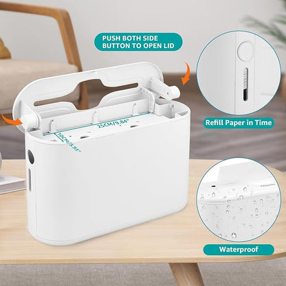 Multifold Paper Towel Dispenser Countertop, Commercial Hand Towel Dispenser for Bathroom Kitchen Home, Trifold/C Fold/Z Fold Napkin Dispenser, Abs Plastic - Non-Slip, White