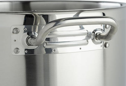 Winware Stainless Steel 24 Quart Stock Pot with Cover,Silver - Image 3