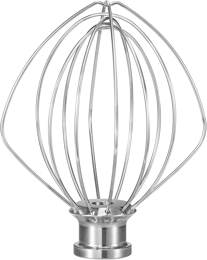 K45WW Dishwasher Safe Whisk Attachment Fits 4.5 Quart and 5 QT KitchenAid Tilt-Head Stand Mixer Stainless Steel 6 Wires Whip for Egg Heavy Cream Beater, Cakes Mayonnaise by OwnYourOwnLifeStyleMakeaBetterLife