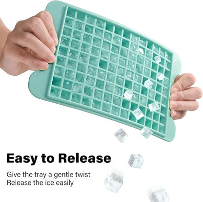 Mini Ice Cube Tray for Freezer: FDDBI Small Ice Trays for Freezer with Bin - 117×4PCS Easy Release Nugget Ice Tray - Crushed Ice Tray with Container - Image 4