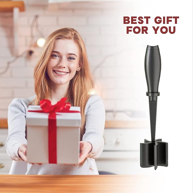2 Pcs Meat Chopper, Upgrade Hamburger Smasher, Premium Heat Resistant Meat Masher for Ground Beef, Ground Turkey and More, Non Stick Mix Grinder - Image 7
