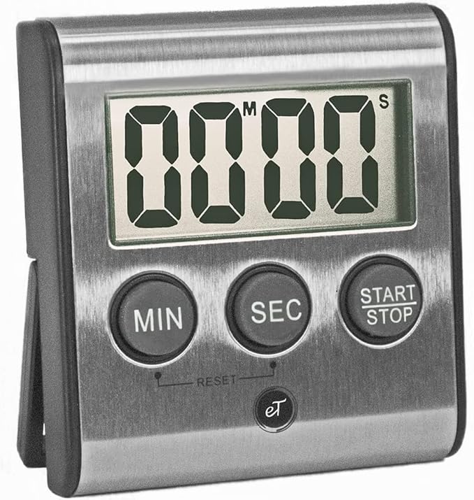 Elegant Digital Kitchen Timer - Stainless Steel Model eT-23, Super Strong Magnetic Back, Loud Alarm, Large Display, Auto Memory, Auto Shut-Off by eTradewinds - Image 7