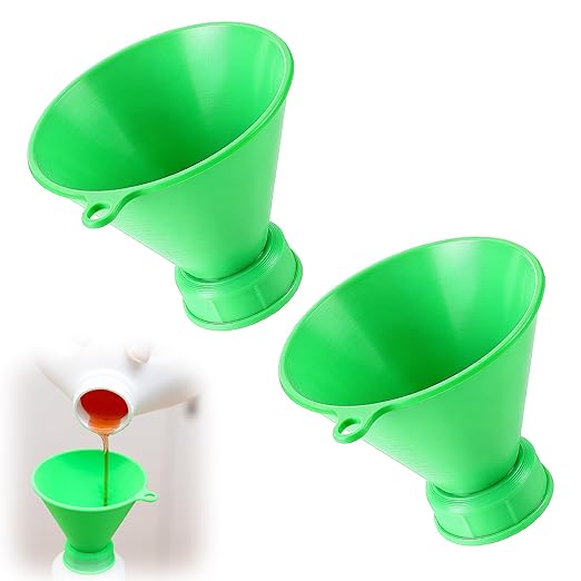 Threaded Funnel Easy Fill Funnel, Twist On Empty Spray Bottle Refill Adapter Fit for Various Size Bottles Home, Car Detailing Cleaning Supply, 30% Vinegar, Kitchen, Bath, Essential Oils(28mm)