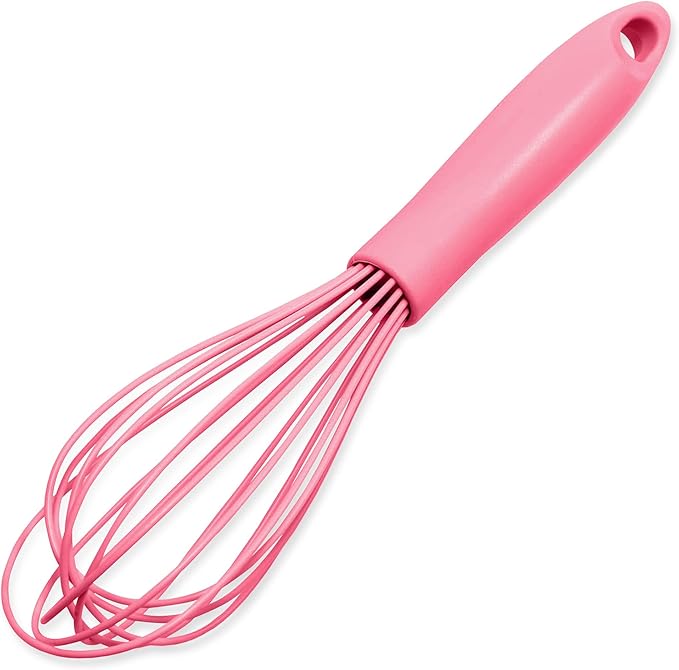 Chef Craft Premium Silicone Wire Cooking Whisk, 10.5 inch, Pink by ChefCraft