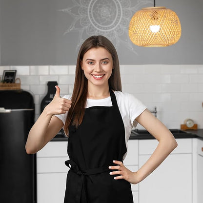 Avalon Kitchen Aprons for Men - 100% Polyester Chef Apron Women with Extra Long Ties - Cooking Aprons for Women & Mens Apron - Image 4