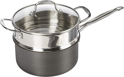 Cuisinart 17-Piece Pots and Pans Set, Non Stick Hard Anodized Cookware Set, Compatible with Electric, Gas Cooktops, Dishwasher Safe, Oven Safe Pot Set, Cool Grip Handles, Aluminum Core for Even Heat - Image 4