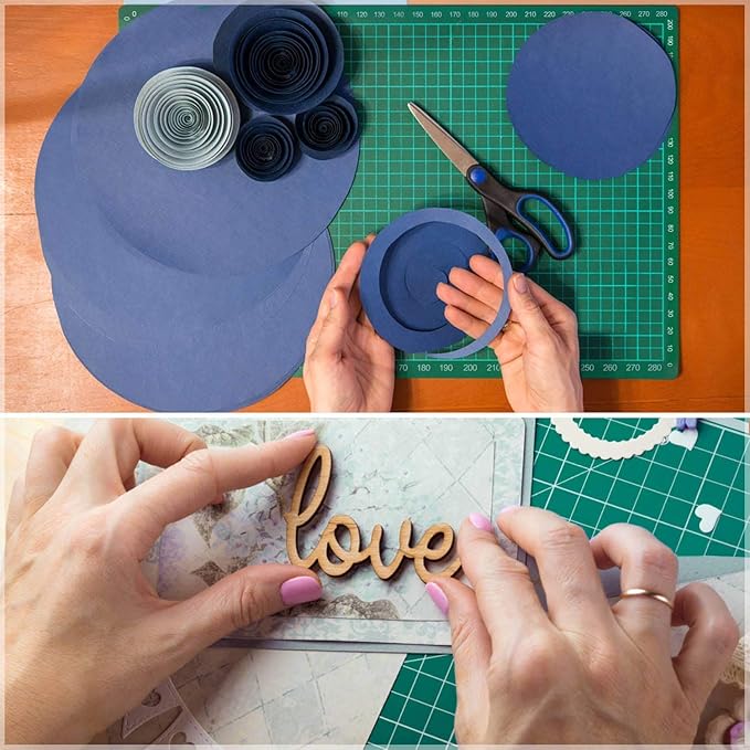 anezus Self Healing Sewing Mat, Rotary Cutting Mat Double Sided 5-Ply Craft Cutting Board for Sewing Crafts Hobby Fabric Precision Scrapbooking Project 9inch x 12inch(A4) - Image 7
