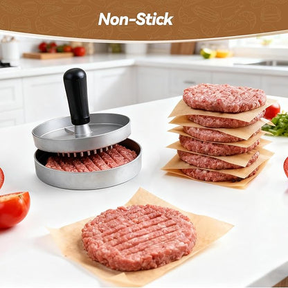 360 Count 6"x 6" Heavy Duty Patty Paper Sheets for Separating Patty, No-Stick & No-Leak Unbleached Parchment Paper Squares, Pre-cut Burger Patty Paper for Oven, Air Fryer, Microwave - Image 5