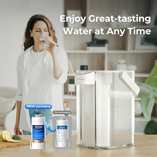 Waterdrop EDF Water Filter Replacement for Waterdrop ED01/ED02/ED04 Electric Water Filter Pitcher, 3 Months or 200 Gallons, NSF/ANSI 401&53&42&372, 3 Pack