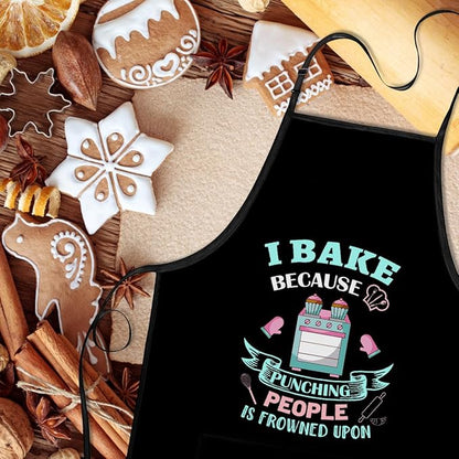 Funny Baking Apron for Women - Cute Cooking Aprons for Adults with 2 Pockets, Baking Supplies &Essentials for Home Bakers, Kitchen Apron Gifts for Mother's Day Birthday Christmas - Image 5