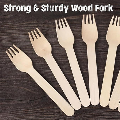 Perfect Stix Disposable Wooden Forks, 6" pack of 1000 - Image 7