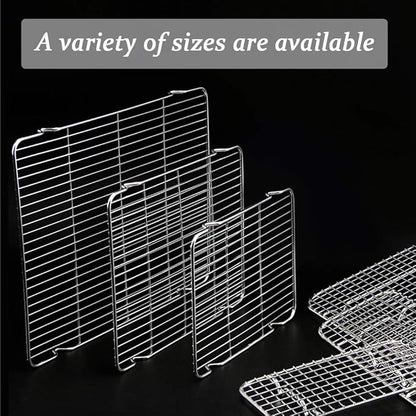 Wire Cooling Racks For Baking 9.3"X13.6" Oven Safe Small Grid Fits Air Fryer/Stockpot/Instant Pot/Pressure Cooker, Stainless Steel Rust Free Rectangle Canning Rack (9.3"X13.6",34.5X23.6cm)
