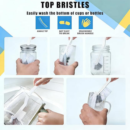 Crevice Cleaning Brush Set (12 Pack) – Hard Bristle Gap Cleaning Tool for Window Tracks, Grout & Bathroom Corners – Thin Deep Cleaning Brush for Kitchen Sink, Sliding Door Tracks & Tight Spaces - Image 8