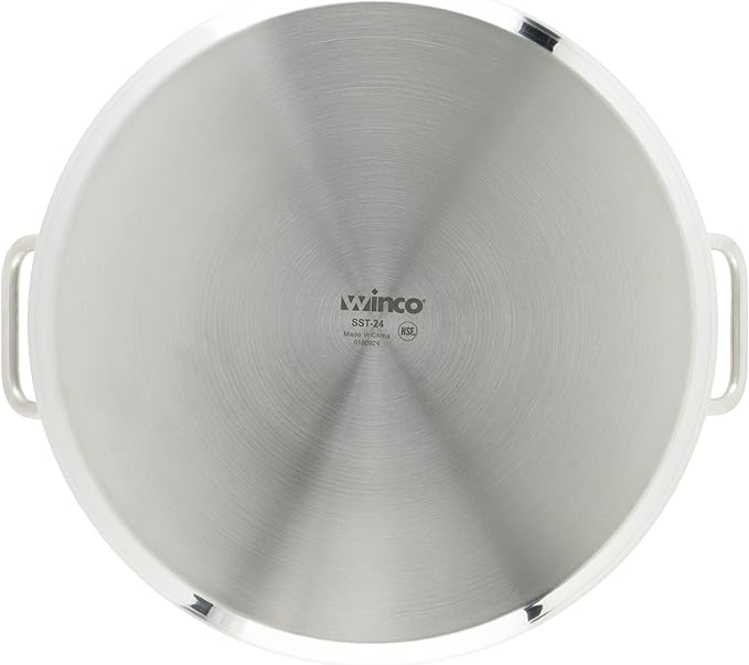 Winware Stainless Steel 24 Quart Stock Pot with Cover,Silver - Image 4