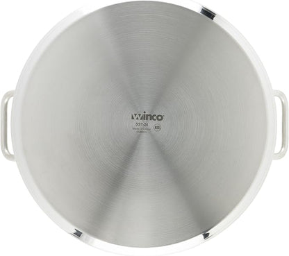 Winware Stainless Steel 24 Quart Stock Pot with Cover,Silver - Image 4
