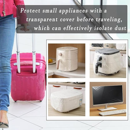 STAYWILD 30 PCS Kitchen Small Appliance Dust Covers,Disposable Thickened Plastic Cover for Air Fryer,Blender,Coffee Maker,Pressure Cooker & Slow Cooker - Image 4