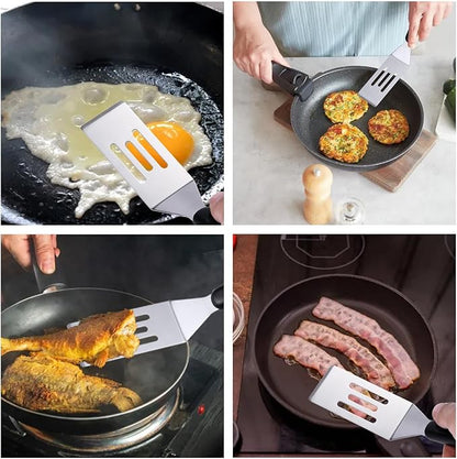 2 Pack Mini Spatula Stainless Steel Small Spatula For Kitchen, Metal Spatula For Cooking Brownie Cookie Lasagna, Pie Server, Cake & Pancakes Serving Spatulas