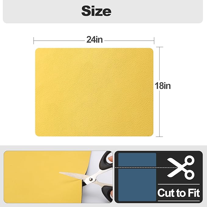 Ecotrim - Dish Drying Mat for Kitchen Counter | Coffee Bar Mat for Countertops | Heat Resistant Drainer Mat with Non-slip Rubber Backed | Hide Stain Kitchen Absorbent Draining Mat | Yellow 18"x24" - Image 6
