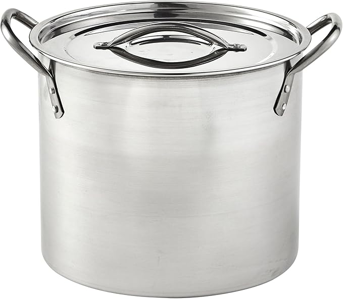 IMUSA Stainless Steel Stock Pot with Lid, 20 Quart, Silver by VisitIMUSA