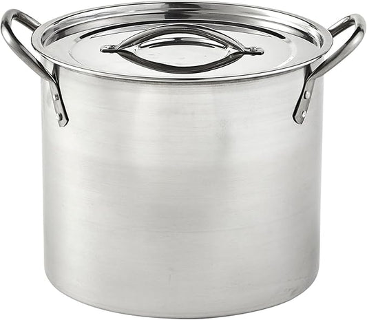 IMUSA Stainless Steel Stock Pot with Lid, 20 Quart, Silver by VisitIMUSA