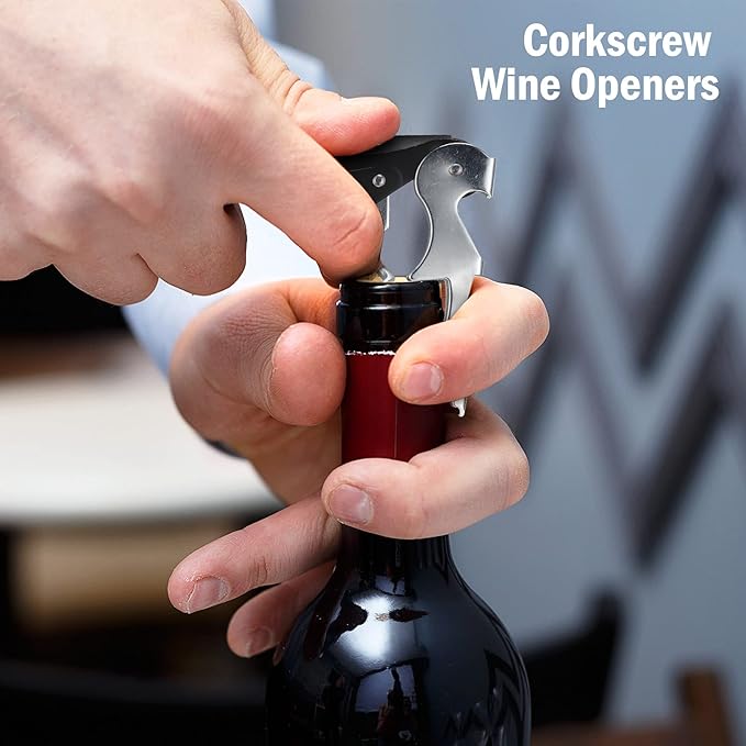 Wine Keys Opener Travel Corkscrew Wine bottle Opener Waiter Beer Bartender for Home Office Kitchen Restaurant Bar Applications(Black,24 Pieces) - Image 5