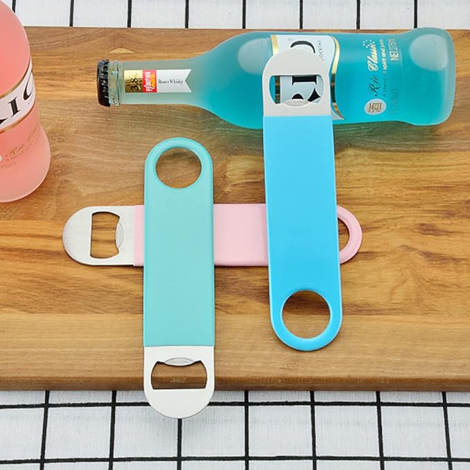 KTOJOY 3 Pack Heavy Duty Stainless Steel Flat Bottle Opener, Solid and Beer Openers, 7 inches - Image 5
