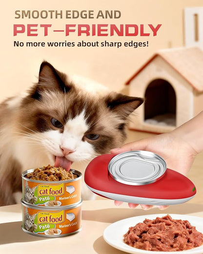 One Touch Rechargeable Can Opener Fits All Can Sizes with Indicator Light, Electric Can Openers for Kitchen Food Safe with Smooth Edge, Kitchen Gadgets Can Openers for Seniors, Arthritis and Chef