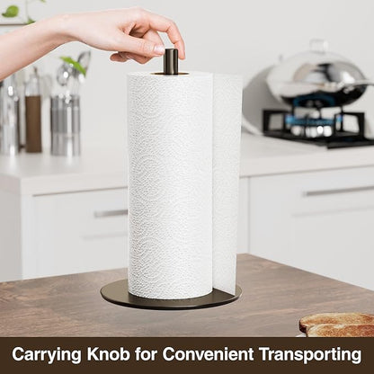 Oil-Rubbed Bronze Paper Towel Holder - Free-Standing Kitchen Roll Holder, Classic Fashion Roll Dispenser for Any Kitchen - Image 4