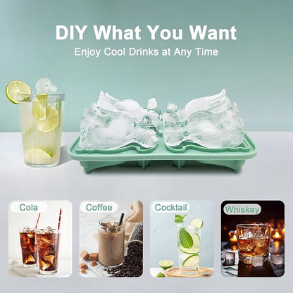 3D Labrador Ice Cube Tray Silicone Large Ice Cube Molds Fun Shapes Dog Ice Cube Trays for Freezer, Ice Mold for Whiskey, Cocktails, Iced Coffee, Cute Dog Gifts for Women Men