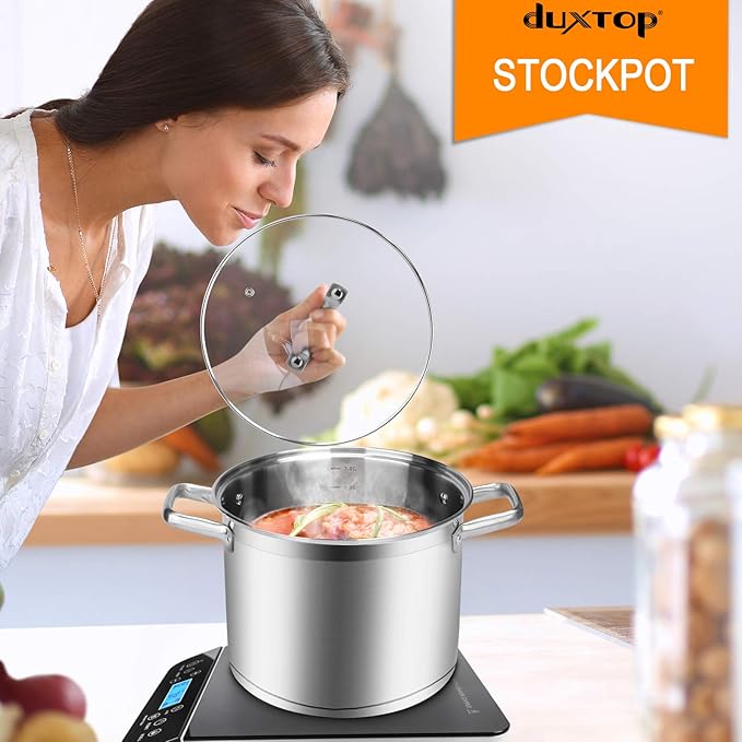 Duxtop Professional Stainless Steel Cookware Induction Ready Impact-bonded Technology (8.6Qt Stockpot) - Image 7
