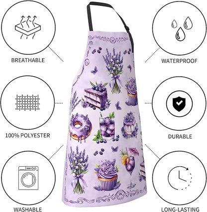 Funny Apron Polyester Grooming Aprons with Pocket for Cooking Kitchen Grilling Adults